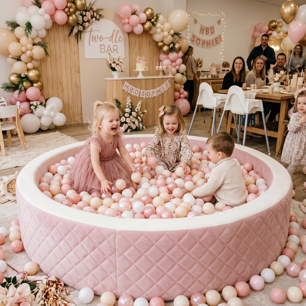 Kids Ball Pit at a birthday party