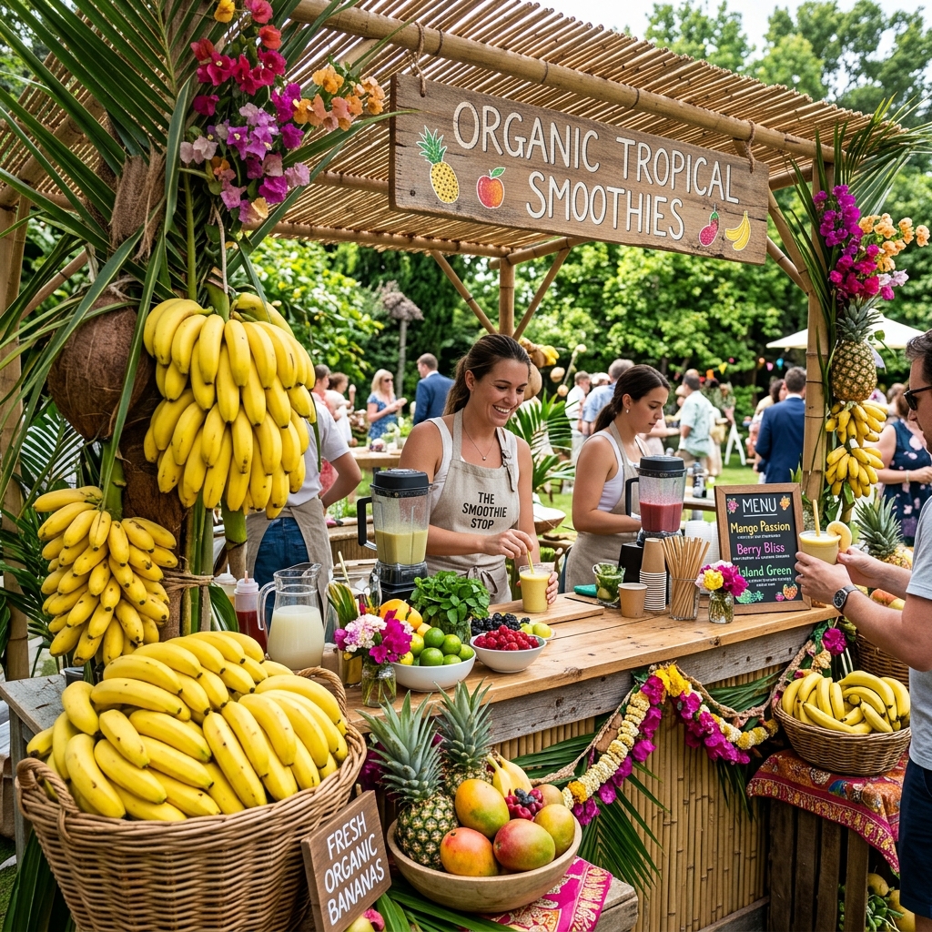 Concession setup at a live event